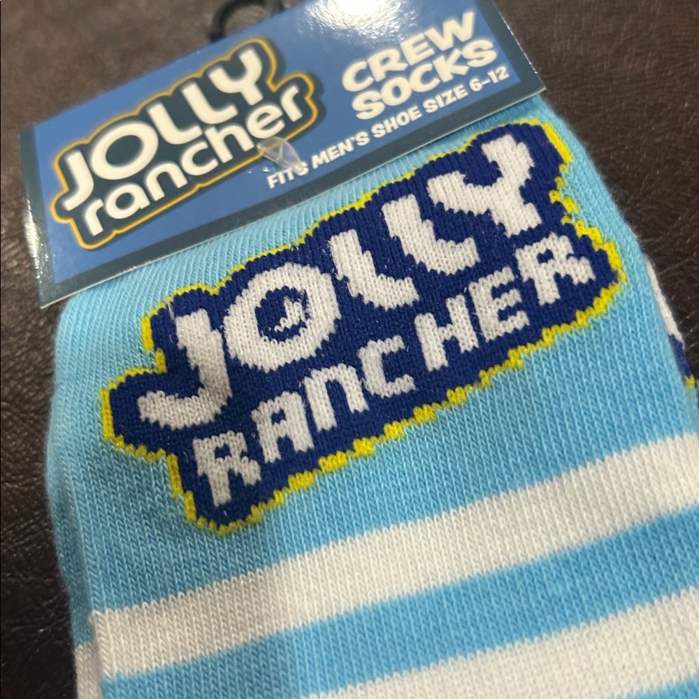 Jolly Rancher Blue Crew Socks - - Picture 4 of 4